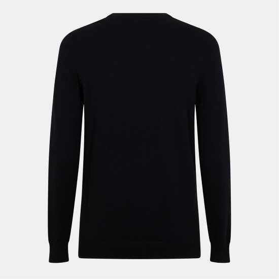 Lyle And Scott Merino Crew Knit Sweater Черно небесно Z865 Lyle And Scott Merino Crew Knit Sweater Черно небесно Z865