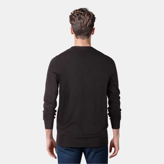 Lyle And Scott Merino Crew Knit Sweater Черно небесно Z865 Lyle And Scott Merino Crew Knit Sweater Черно небесно Z865