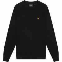 Lyle And Scott Merino Crew Knit Sweater Черно небесно Z865 Lyle And Scott Merino Crew Knit Sweater Черно небесно Z865