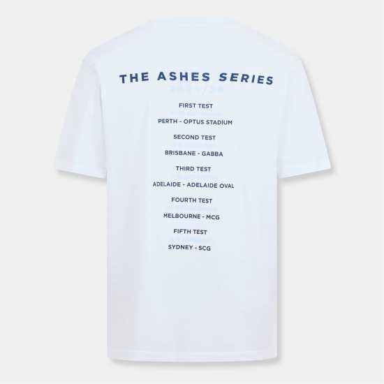 Castore Men's Ashes Tour Crew Neck T-Shirt White 
