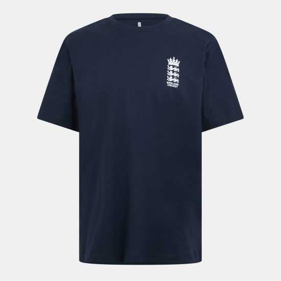 Castore Men's Ashes Tour Crew Neck T-Shirt Navy Castore Men's Ashes Tour Crew Neck T-Shirt Navy