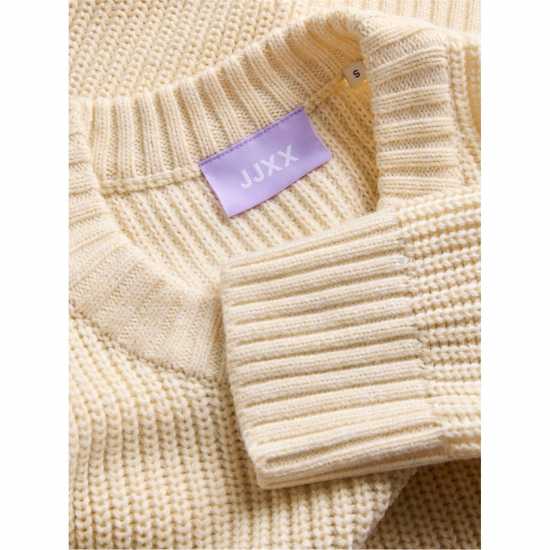 Блуза С Обло Деколте Jjxx Global Knitted Crew Neck Jumper Лунна лъчина 