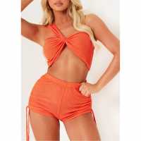 Ruched Textured Shorts Ruched Textured Shorts