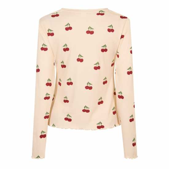 Women's Ribbed Long Sleeve Pyjama Set  