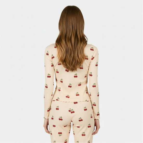 Women's Ribbed Long Sleeve Pyjama Set Women's Ribbed Long Sleeve Pyjama Set