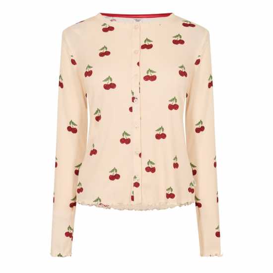 Women's Ribbed Long Sleeve Pyjama Set  