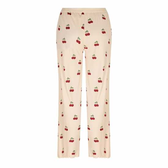 Women's Ribbed Long Sleeve Pyjama Set  