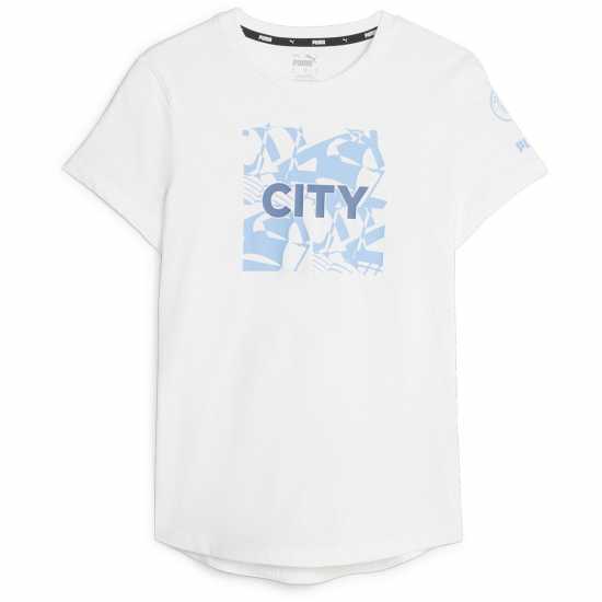 Puma Mcfc Ftblcore Graphic Tee W T-Shirt Womens Puma Mcfc Ftblcore Graphic Tee W T-Shirt Womens
