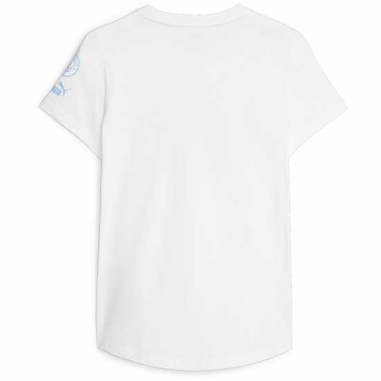 Puma Mcfc Ftblcore Graphic Tee W T-Shirt Womens Puma Mcfc Ftblcore Graphic Tee W T-Shirt Womens