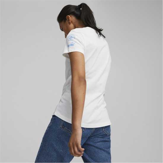 Puma Mcfc Ftblcore Graphic Tee W T-Shirt Womens Puma Mcfc Ftblcore Graphic Tee W T-Shirt Womens