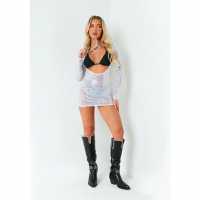 Missy Empire Foil Dress  Дамски поли и рокли