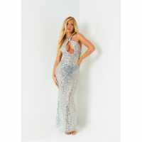 Missy Empire Knit Twist Neck Maxi Dress  Дамски поли и рокли