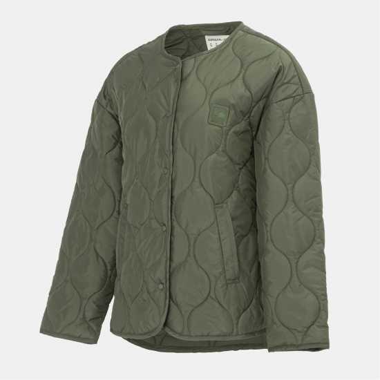 Soulcal Ватирано Яке Women's Collarless Long Sleeve Quilted Jacket  