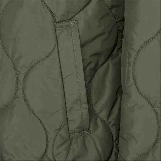 Soulcal Ватирано Яке Women's Collarless Long Sleeve Quilted Jacket  