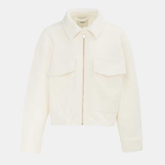 Firetrap Women's Short Textured Cropped Long Sleeve Shearling Jacket Firetrap Women's Short Textured Cropped Long Sleeve Shearling Jacket