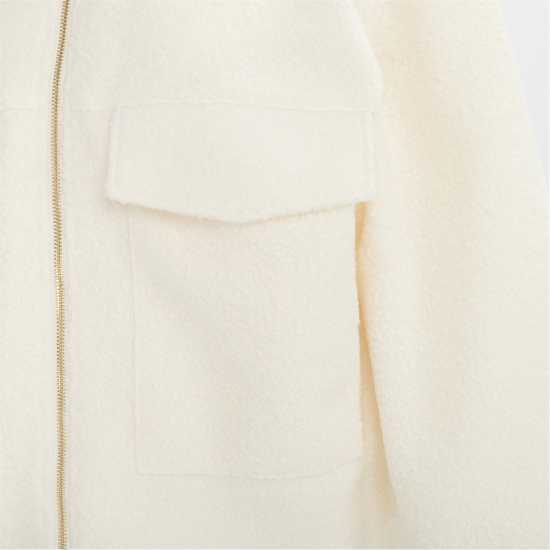 Firetrap Women's Short Textured Cropped Long Sleeve Shearling Jacket Firetrap Women's Short Textured Cropped Long Sleeve Shearling Jacket