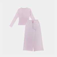 Linea Women's Star Cotton Long Sleeve Pyjama Sets Розово 