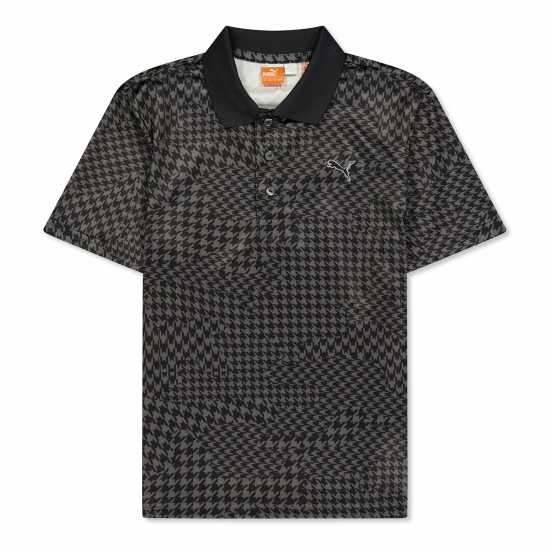 Puma (5) Boy New Wave Camo Polo Juniors Black 