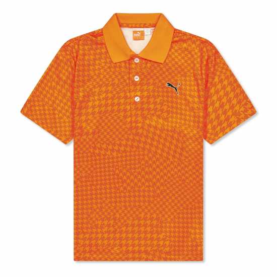 Puma (5) Boy New Wave Camo Polo Juniors Orange 