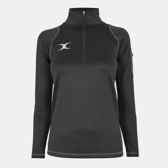 Gilbert Womens 1/4 Zip Fleece Черно 