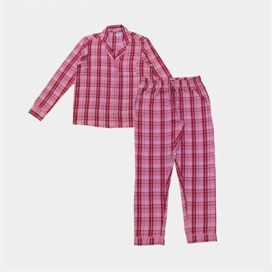 Linea Hw Button Ld54 Pink Check 