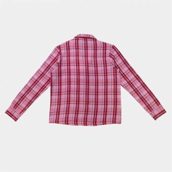 Linea Hw Button Ld54 Pink Check 
