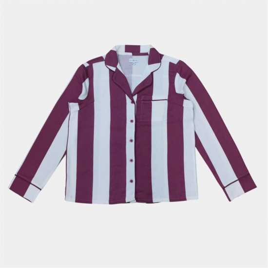 Linea Women's Star Cotton Long Sleeve Pyjama Set Полоска 