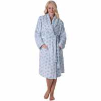 Supersoft Fleece Bathrobe With Shawl Collar & Pockets  
