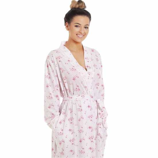 Camille 100% Cotton Lightweight Floral Wrap Pink 