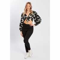 Influence Jgng Elstc Wst Ld99 Black Дамски дънки