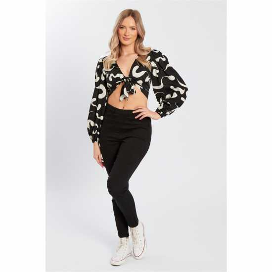 Influence Jgng Elstc Wst Ld99 Black Дамски дънки