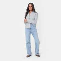 I Saw It First Stripe Shirt Blk/Wht Stripe Дамски ризи и тениски