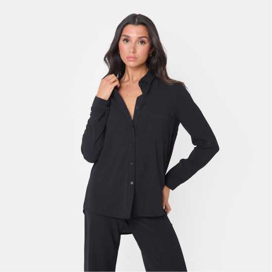 Дамски ризи и тениски Риза С Дълъг Ръкав I Saw It First Soft Crepe Long Sleeve Shirt Риза С Дълъг Ръкав I Saw It First Soft Crepe Long Sleeve Shirt Дамски ризи и тениски