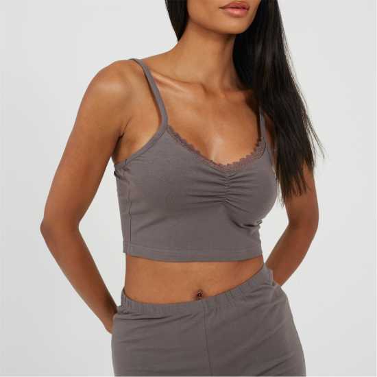 Brave Soul Womens Strappy Vest & Shorts Lounge Set  