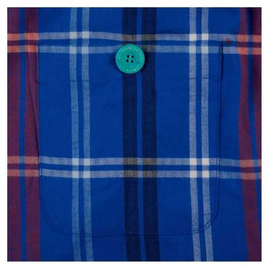 Loungers Mens Organic Brushed Cotton Lounge Trousers Син кит 