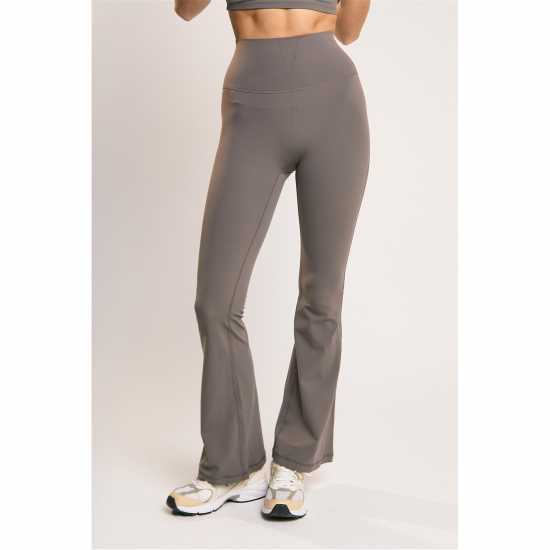 Khaki Flare Leggings  