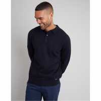 Long Sleeve Knitted Polo Jumper Mens Long Sleeve Knitted Polo Jumper Mens