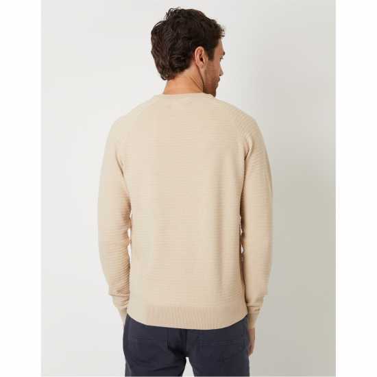 Блуза С Обло Деколте Threadbare Crew Neck Jumper Бежово 