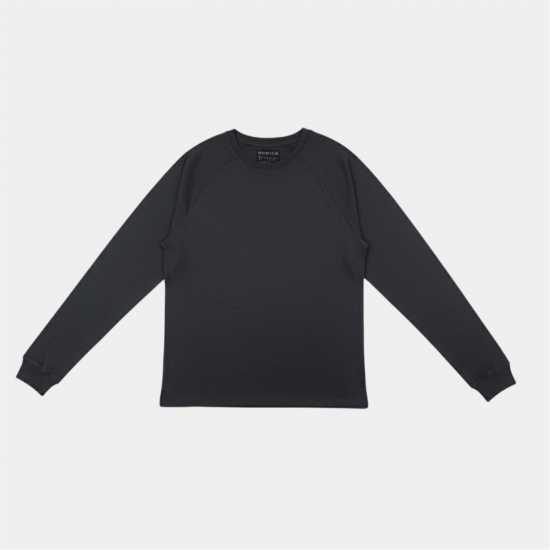 Howick Men's  Cotton Crew Neck Long Sleeve Pyjama Sets Въгленова каре 