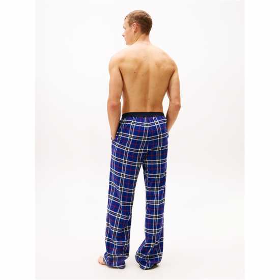 Tommy Hilfiger Essential Flannel Pyjama Bottoms Син Тартан 