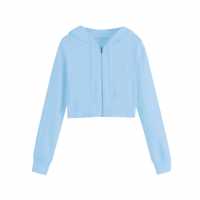 Miso Women's Cropped Hoodie Blue 