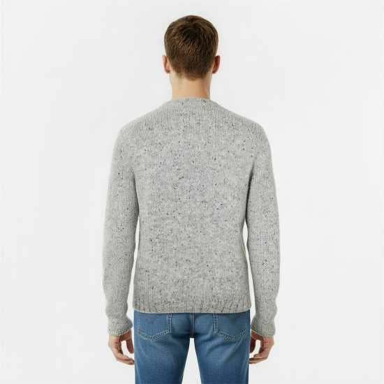Плетен Пуловер Jumper Drop Shoulder Long Sleeve Knitted Pullover Sweater Tops Сив марл Плетен Пуловер Jumper Drop Shoulder Long Sleeve Knitted Pullover Sweater Tops Сив марл