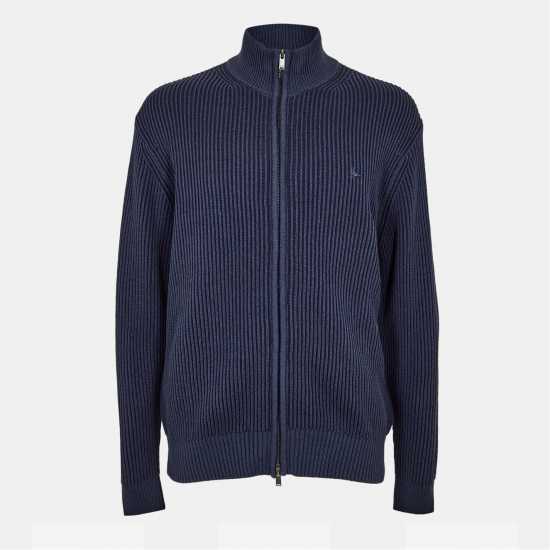 Плетена Жилетка Jack Wills Rib Zip Funnel Cardigan Sweaters Men Navy Плетена Жилетка Jack Wills Rib Zip Funnel Cardigan Sweaters Men Navy