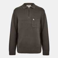 Long Sleeve Zip Knit Polo Long Sleeve Zip Knit Polo