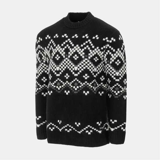 Firetrap Pattern Crew Jumper Men  