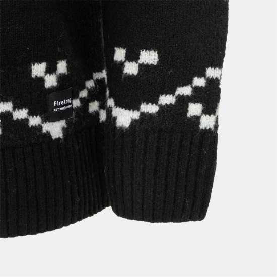 Firetrap Pattern Crew Jumper Men  