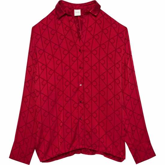 Calvin Klein Calvin Satin Pj Top Ld54 Calvin Klein Calvin Satin Pj Top Ld54