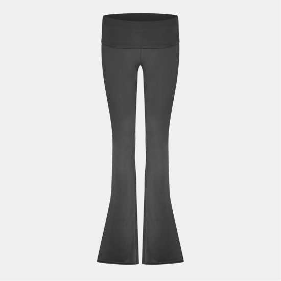 Jack Wills High Waisted Flared Trousers Фолкстоун Сиво 