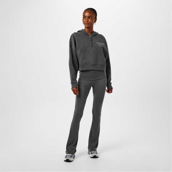 Jack Wills High Waisted Flared Trousers Фолкстоун Сиво 