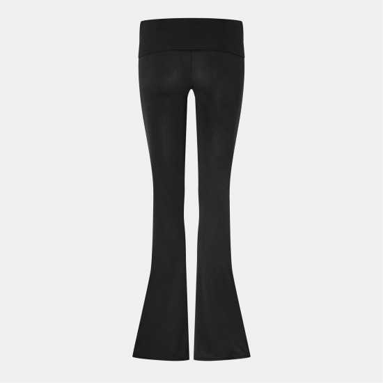 Jack Wills High Waisted Flared Trousers Черно 